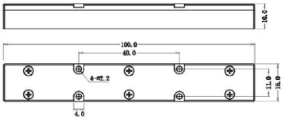 4×1泵浦合束器尺寸圖3